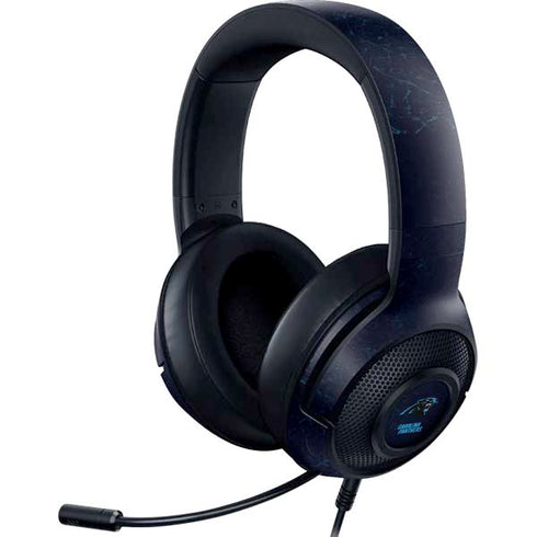 NFL Carolina Panthers Distressed Razer Kraken X Skin